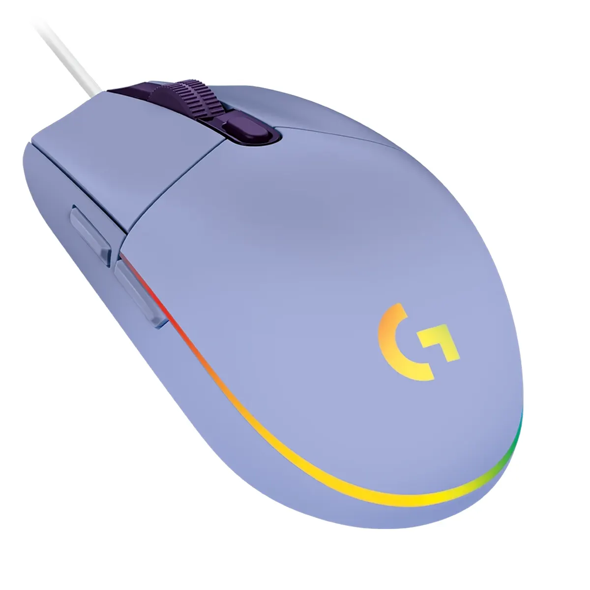 موس گیمینگ لاجیتک مدل Logitech G203 Gaming Mouse Lilac رنگ یاسی (2)