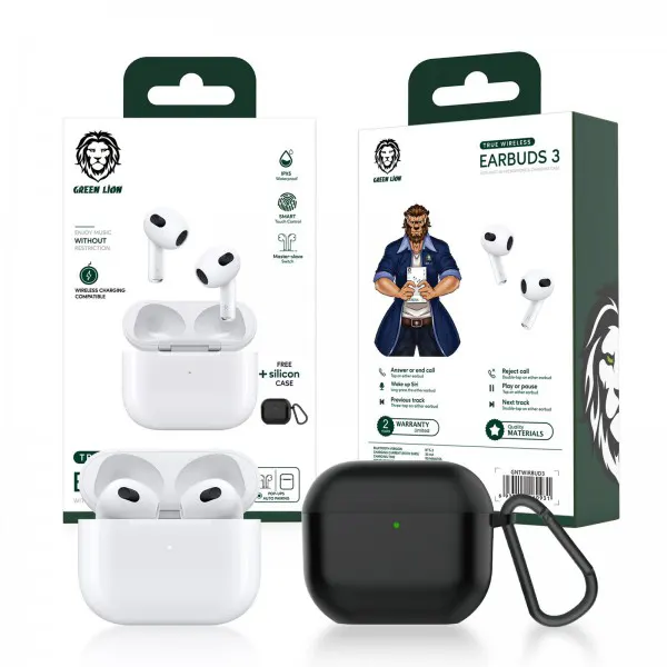 ایرباد بلوتوث گرین لاین Green Lion Earbuds 3 True Wireless