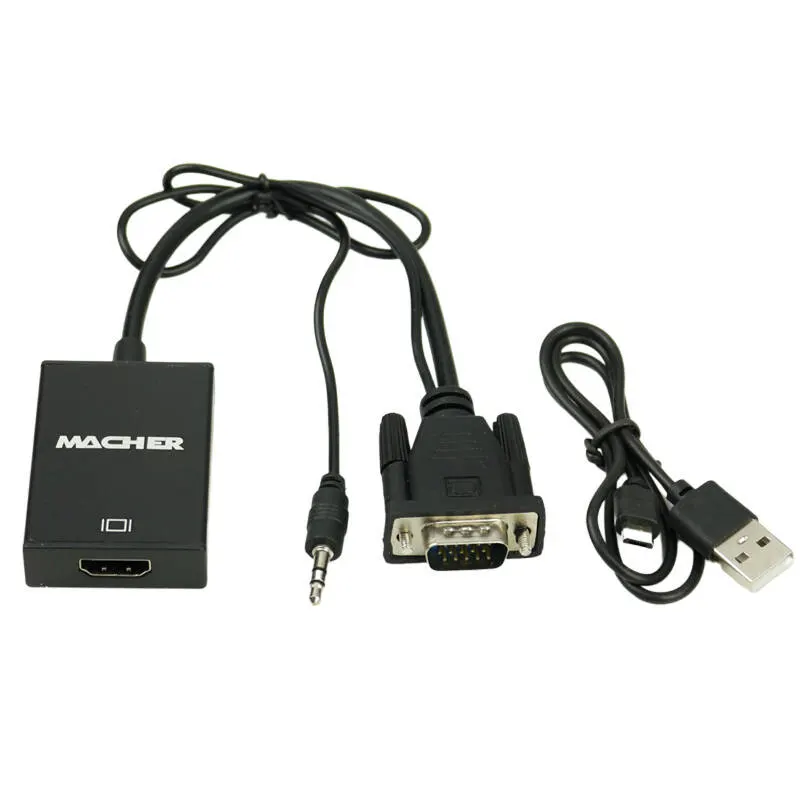 تبدیل VGA به HDMI صدا دار مدل Macher MR-207