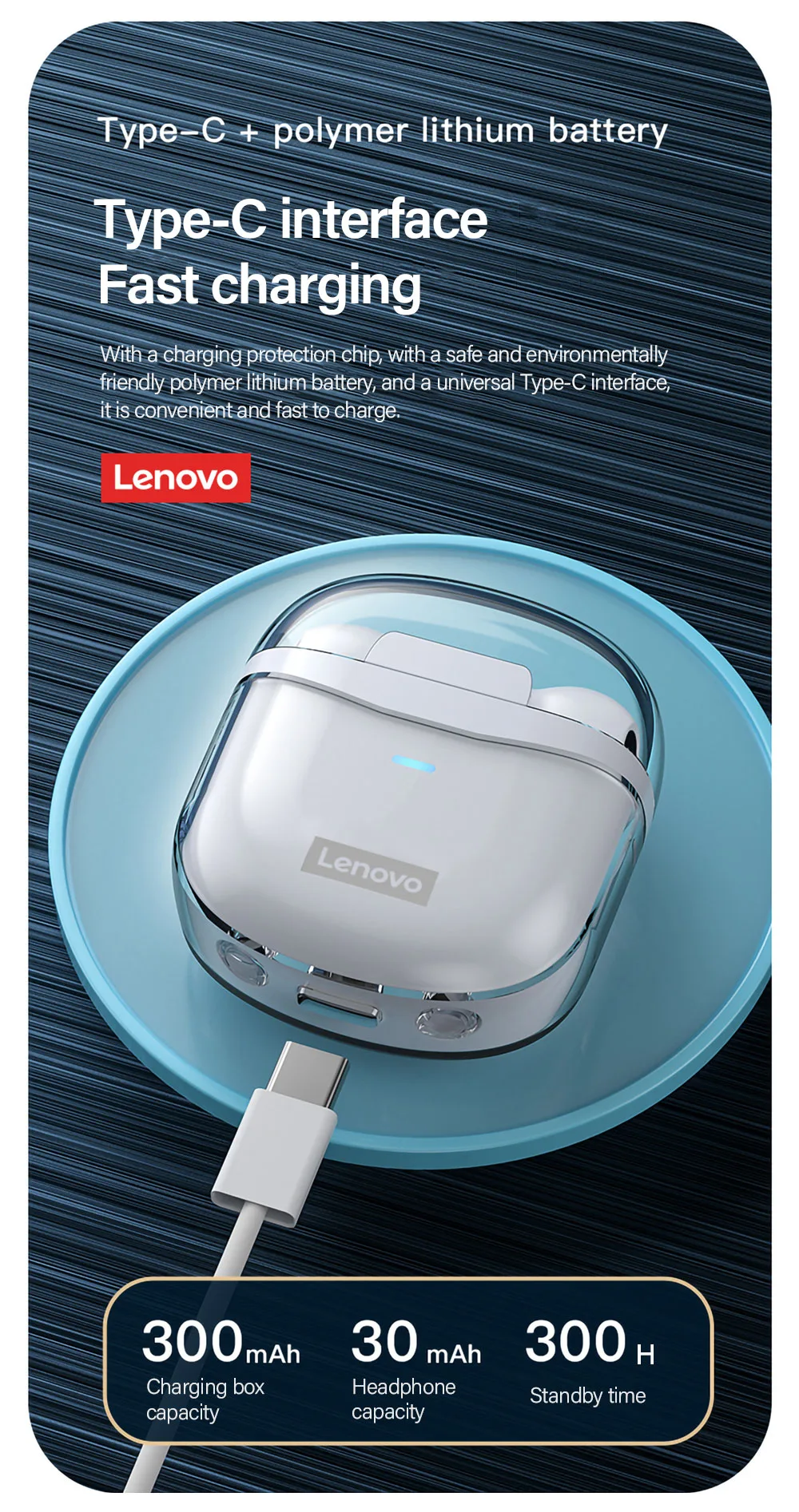 ایرباد بلوتوث لنوو Lenovo XT96 TWS Earphones