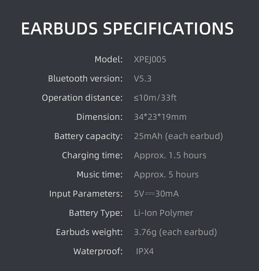 ایرباد بلوتوث میبرو مدل Mibro M1 TWS Bluetooth Earphones