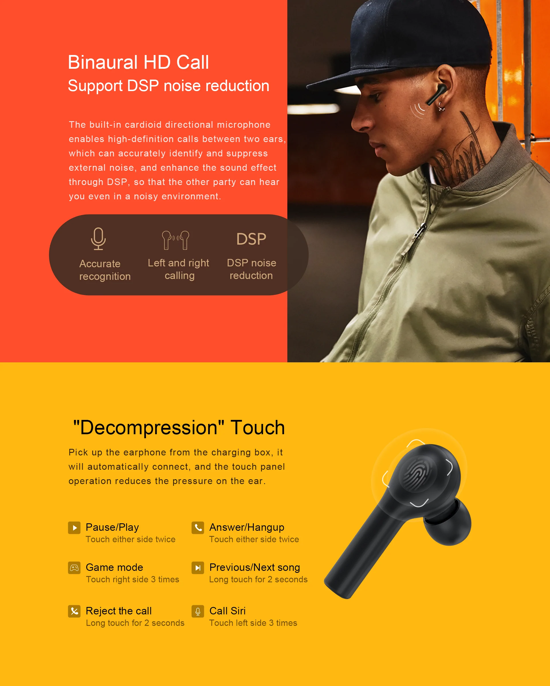 ایرباد بلوتوث کیو سی وای QCY T5 True Wireless Earphones