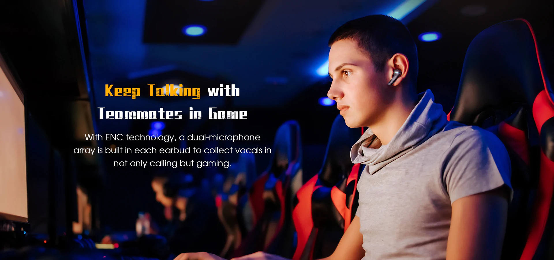 ایرباد گیمینگ بلوتوث کیو سی وای QCY G1 Gaming Earbuds