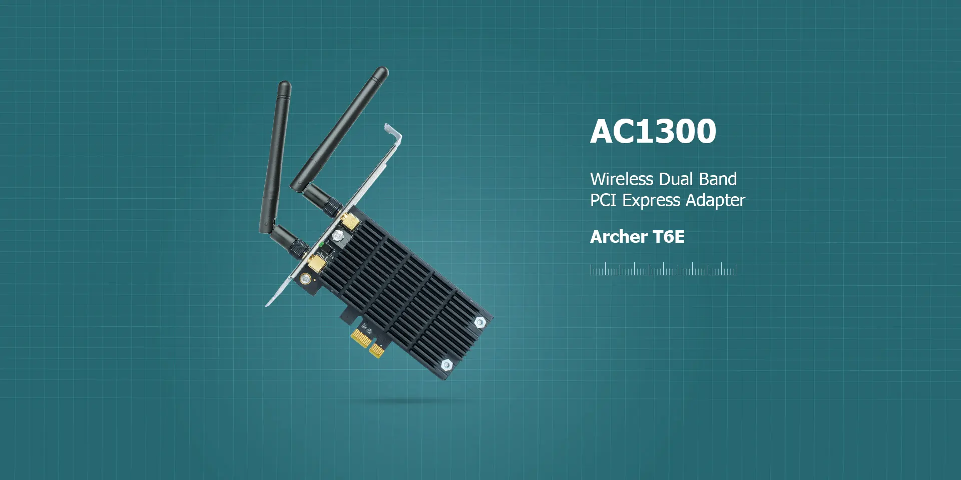 دانگل وای فای تی پی لینک مدل TP-Link Archer T6E AC1300 Wireless Dual Band PCI Express Adapter