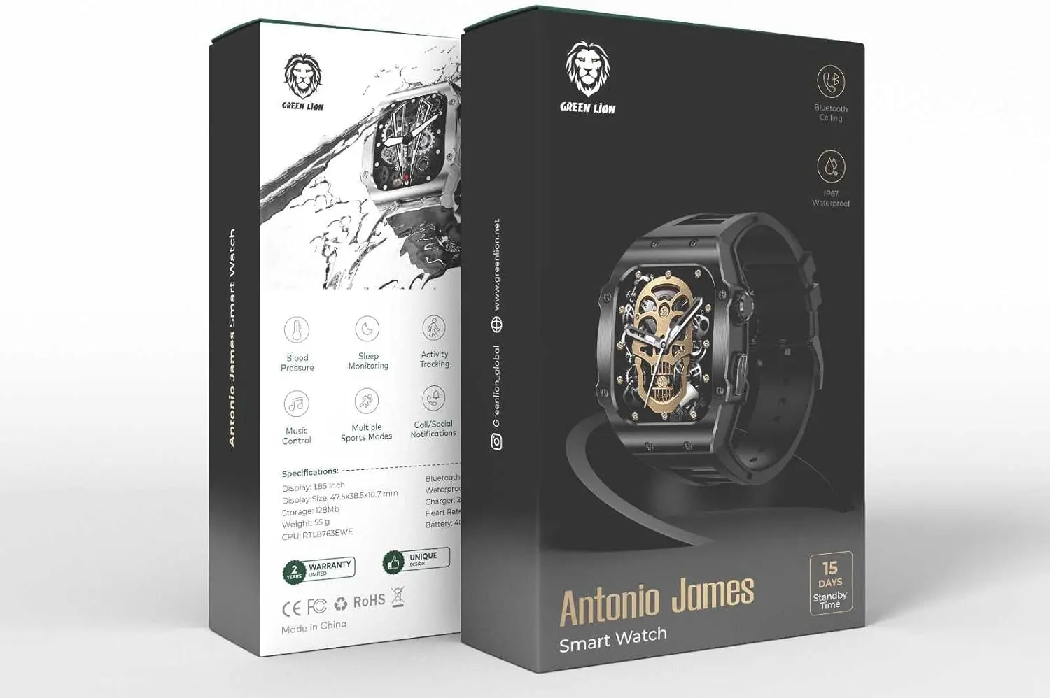 ساعت هوشمند گرین لاین Green Lion Antonio James Smartwatch