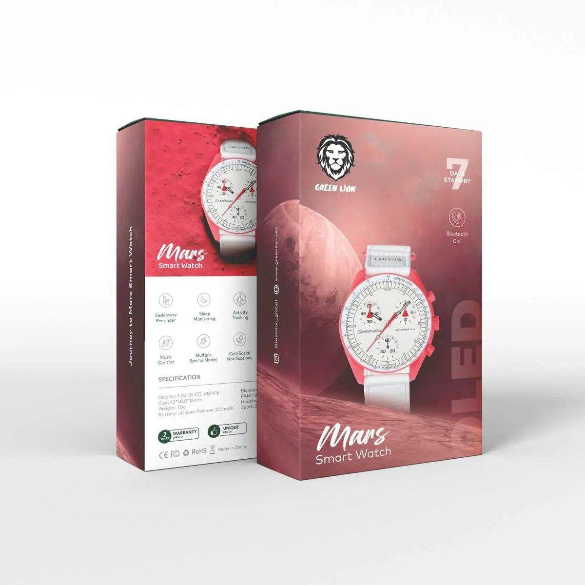 ساعت هوشمند گرین لاین Green Lion Mars Smartwatch