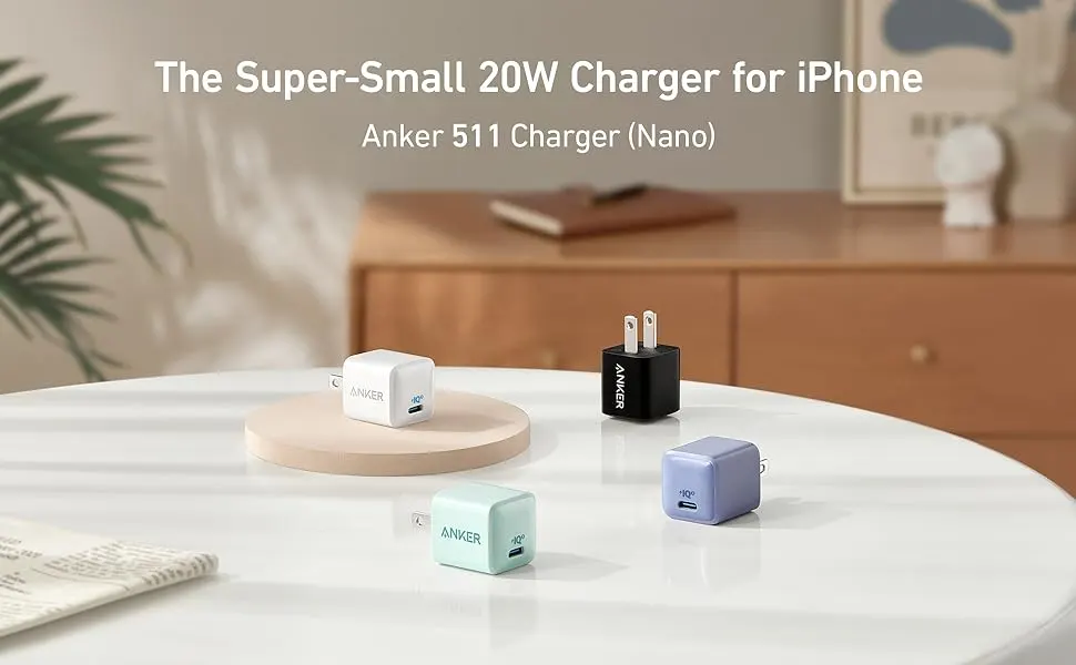 شارژر دیواری 20 واتی تایپ سی انکر Anker PowerPort III Nano USB-C Fast Charger 20W (A2633)