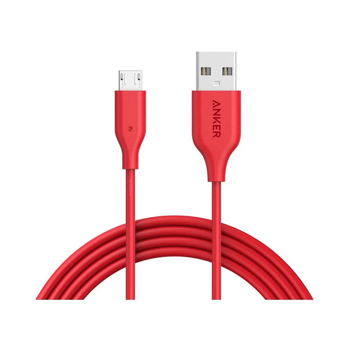 کابل Micro USB انکر 1.8 متر مدل Anker Powerline 1.8m Micro USB Cable (A8133) رنگ قرمز