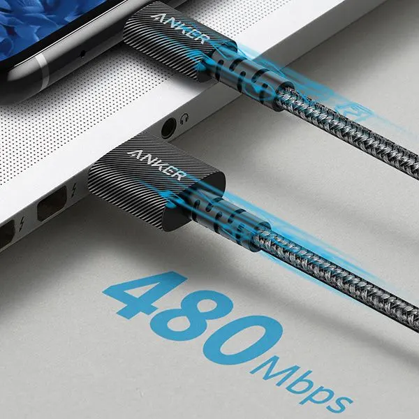 کابل USB-C انکر 0.9 متر مدل Anker PowerLine Select Plus 0.9m USB-C Cable (A8022)