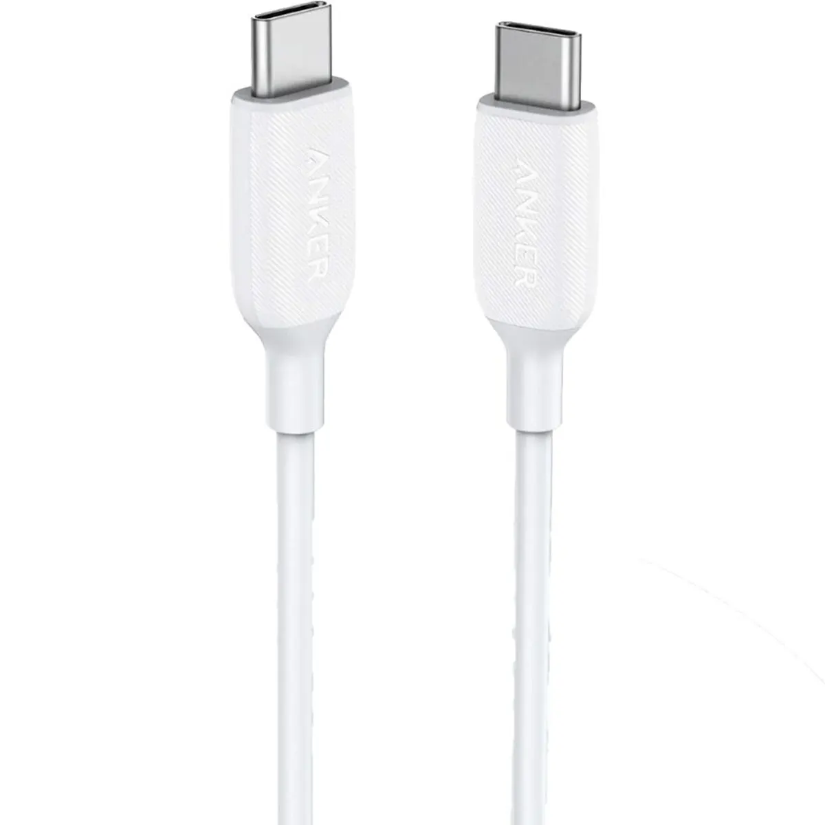 کابل USB-C به USB-C انکر 0.9 متر مدل Anker Powerline III 0.9m USB-C to USB-C 60W Cable (A8852) رنگ سفید