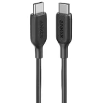 کابل USB-C به USB-C انکر 0.9 متر مدل Anker Powerline III 0.9m USB-C to USB-C 60W Cable (A8852) رنگ مشکی