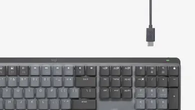 شارژ و باتری کیبورد بی سیم لاجیتک مدل Logitech MX Mechanical Clicky Wireless Keyboard