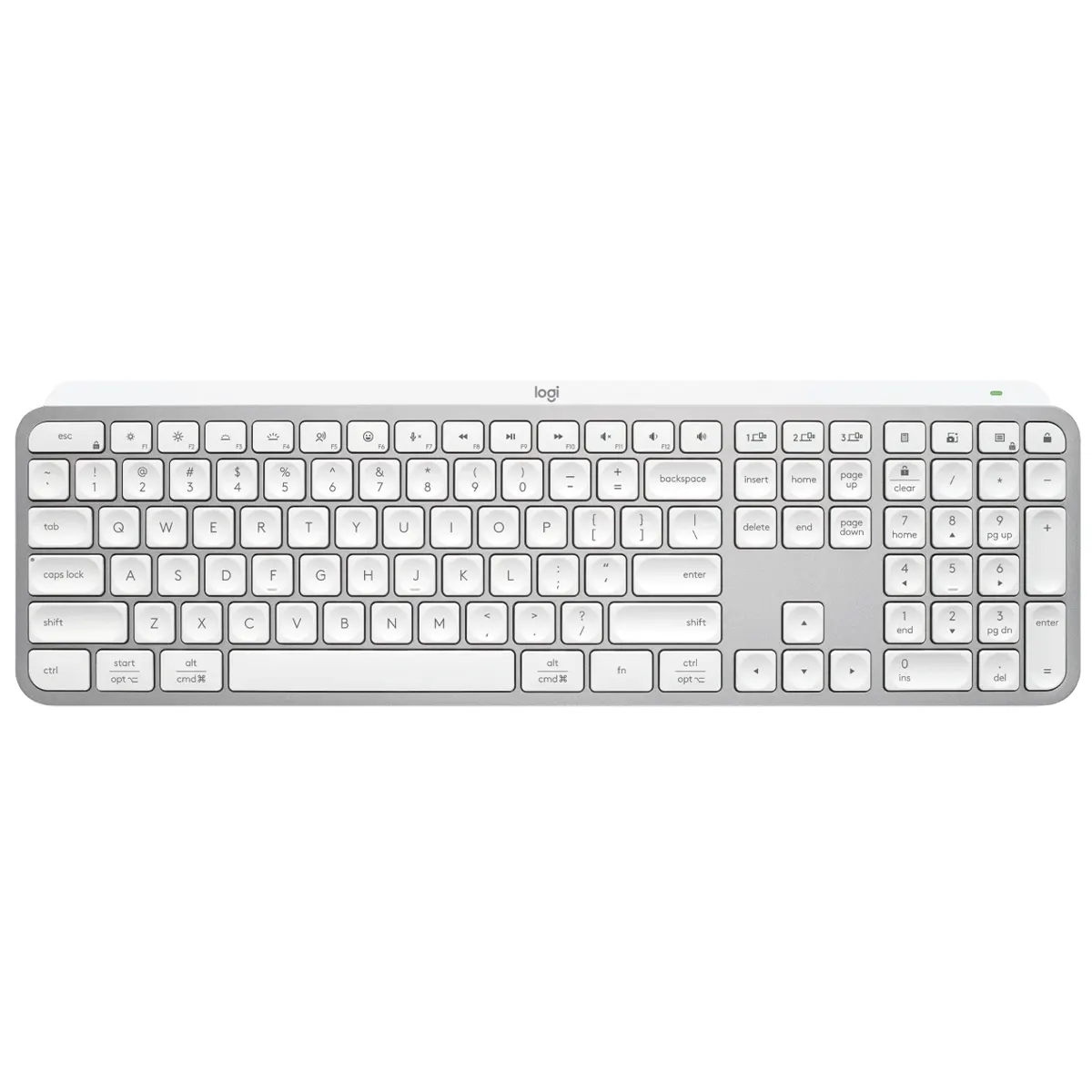 کیبورد بی سیم لاجیتک مدل Logitech MX Keys S Wireless Keyboard رنگ سفید (1)