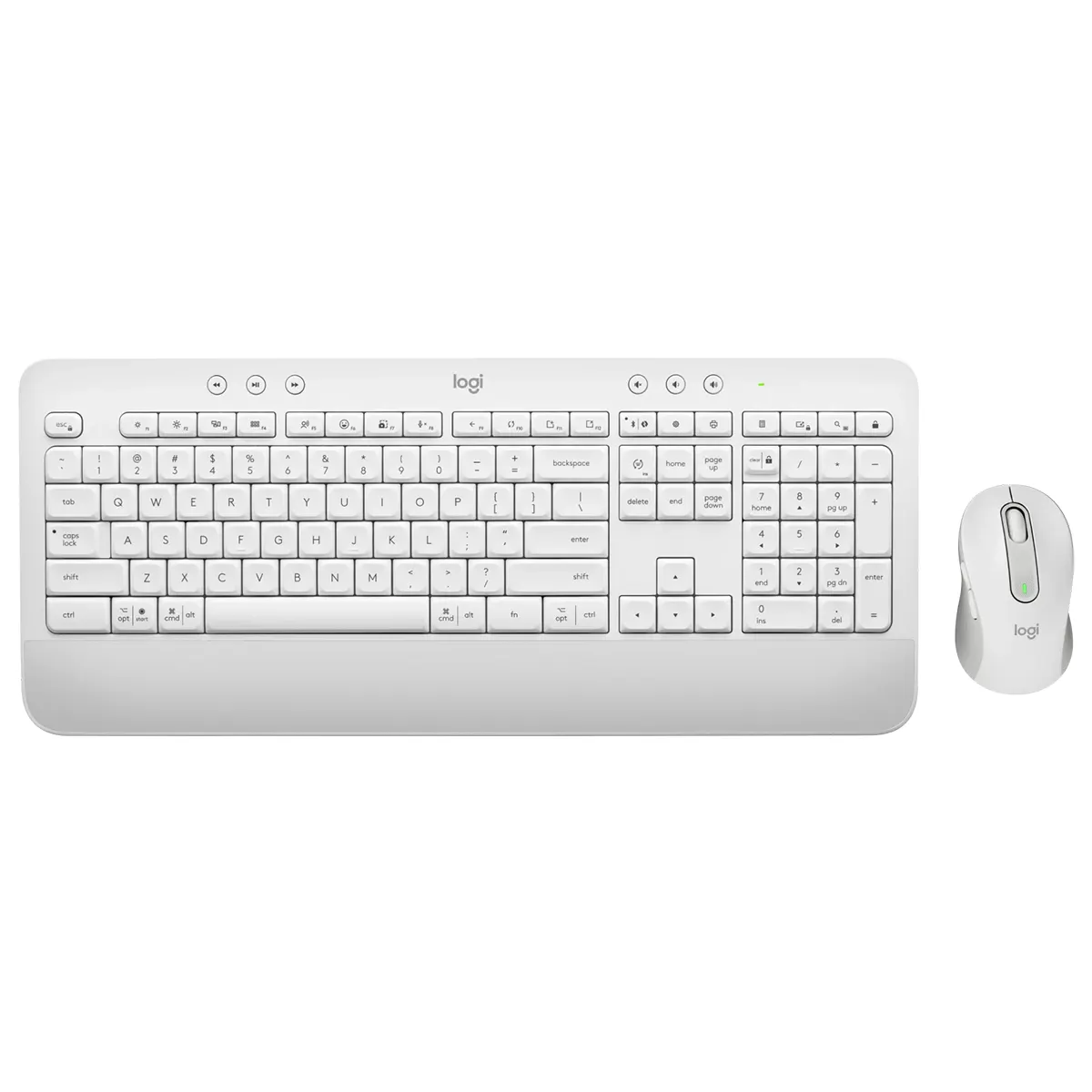 موس و کیبورد بی سیم لاجیتک رنگ سفید مدل Logitech Signature MK650 Keyboard Mouse Combo (1)