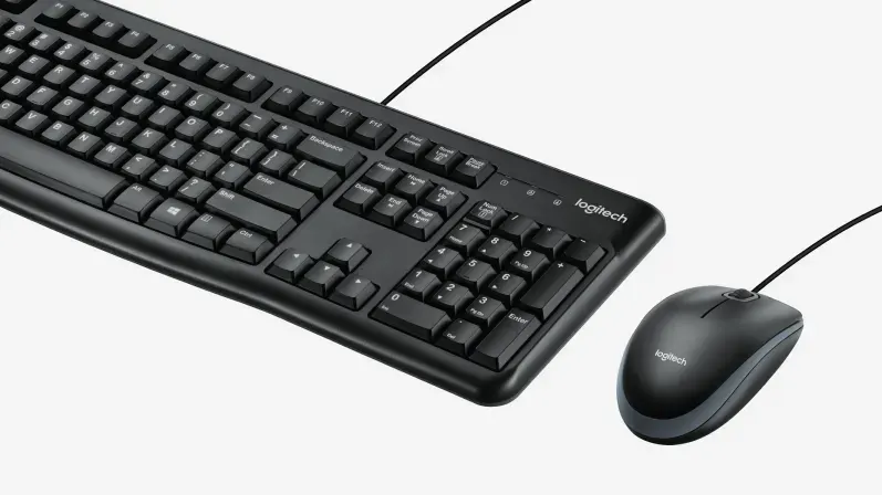 موس و کیبورد لاجیتک مدل Logitech MK120 USB Keyboard and Mouse Combo