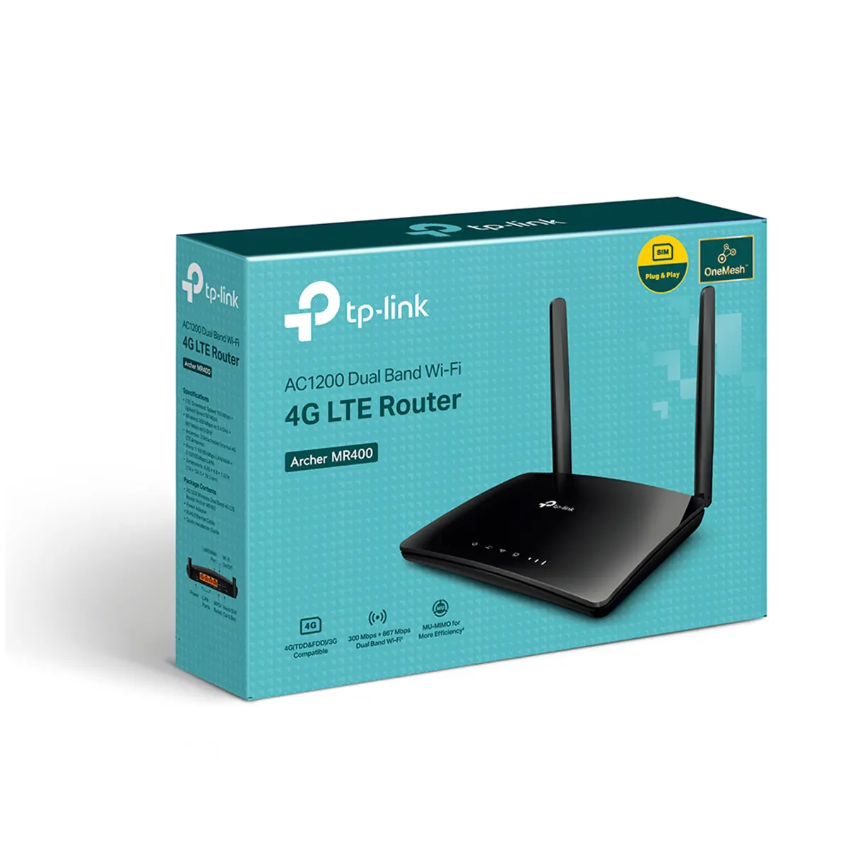 مودم - روتر 4G LTE تی پی لینک TP-Link Archer MR400 V4.30 AC1200 Wireless Dual Band 4G LTE Router