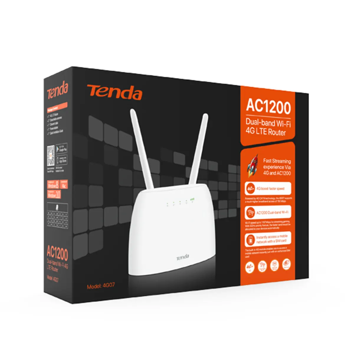 مودم روتر تندا Tenda 4G07 AC1200 Dual-band Wi-Fi 4G LTE Router
