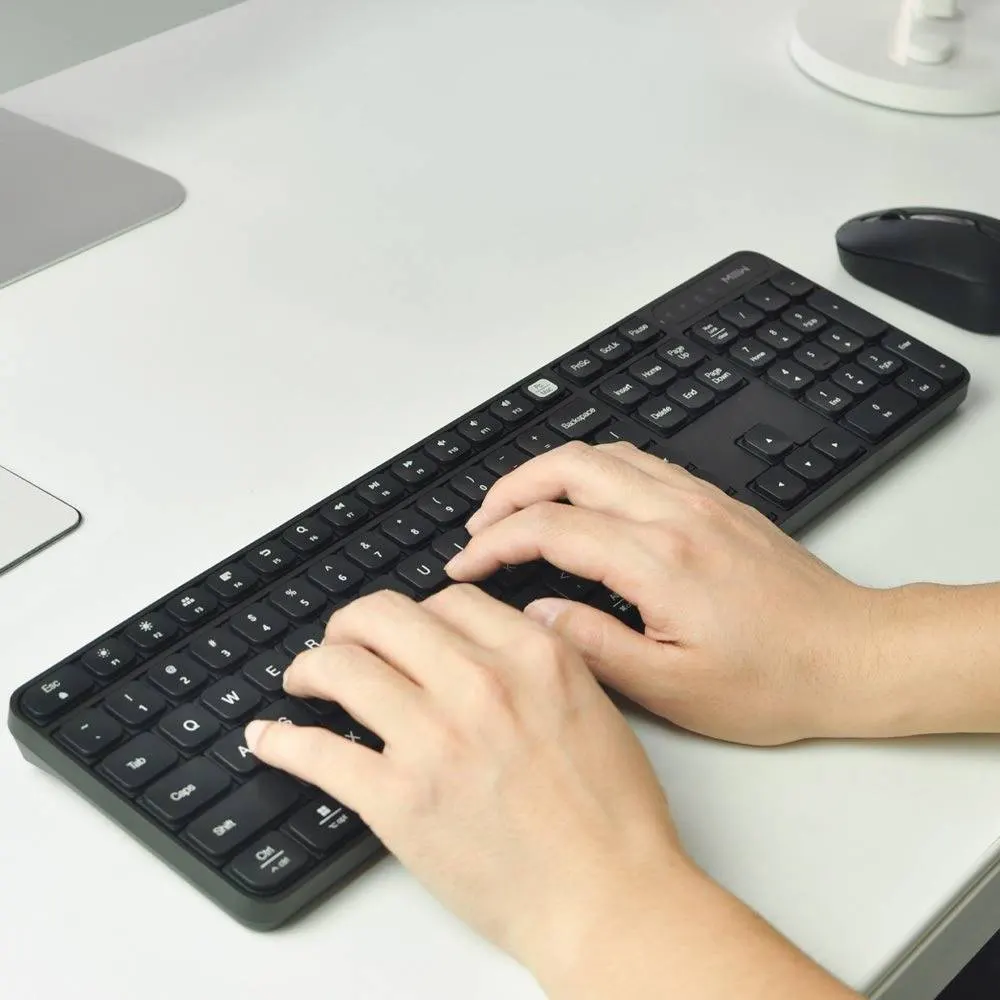 موس و کیبورد بی سیم بی صدای شیائومی مدل MIIIW MWWC01 Wireless Silent Keyboard & Mouse