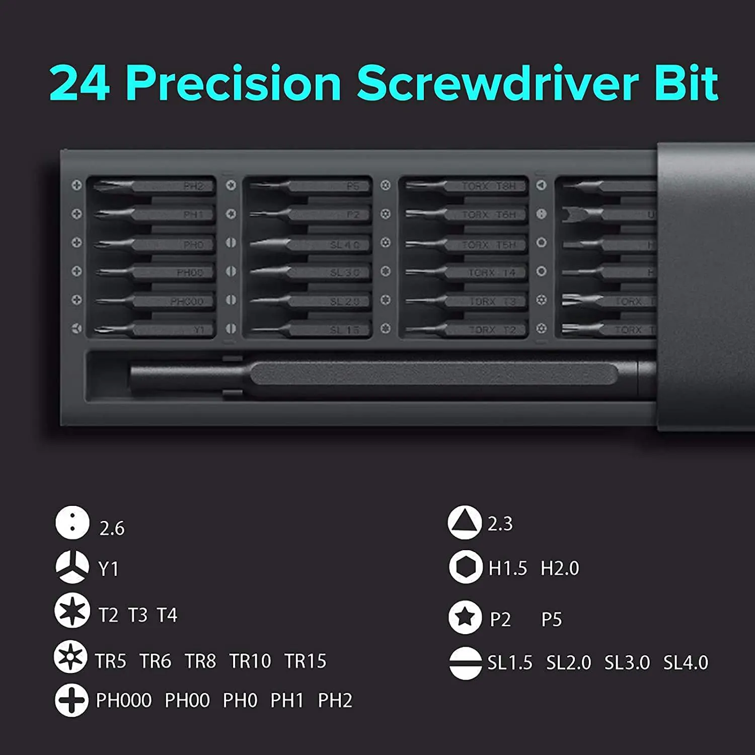 پیچ گوشتی دستی 24 عددی شیائومی Xiaomi 24 Piece Precision Screwdriver MJJXLSD002QW