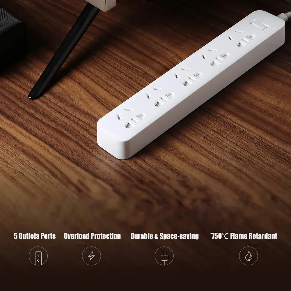 چند راهی برق شیائومی 5 سوکت Mi Power Strip 5 Ports XMCXB03QM