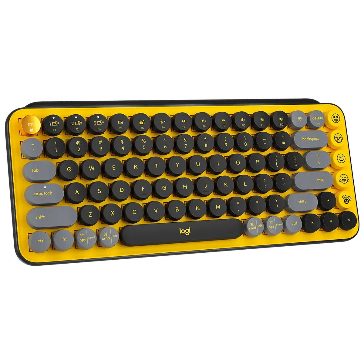 کیبورد بی سیم لاجیتک مدل Logitech POP Keys Wireless Mechanical Emoji Keyboard Blast