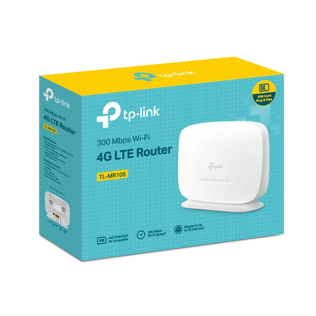 مودم - روتر 4G LTE تی پی لینک TP-Link TL-MR105 300 Mbps Wireless N 4G LTE Router