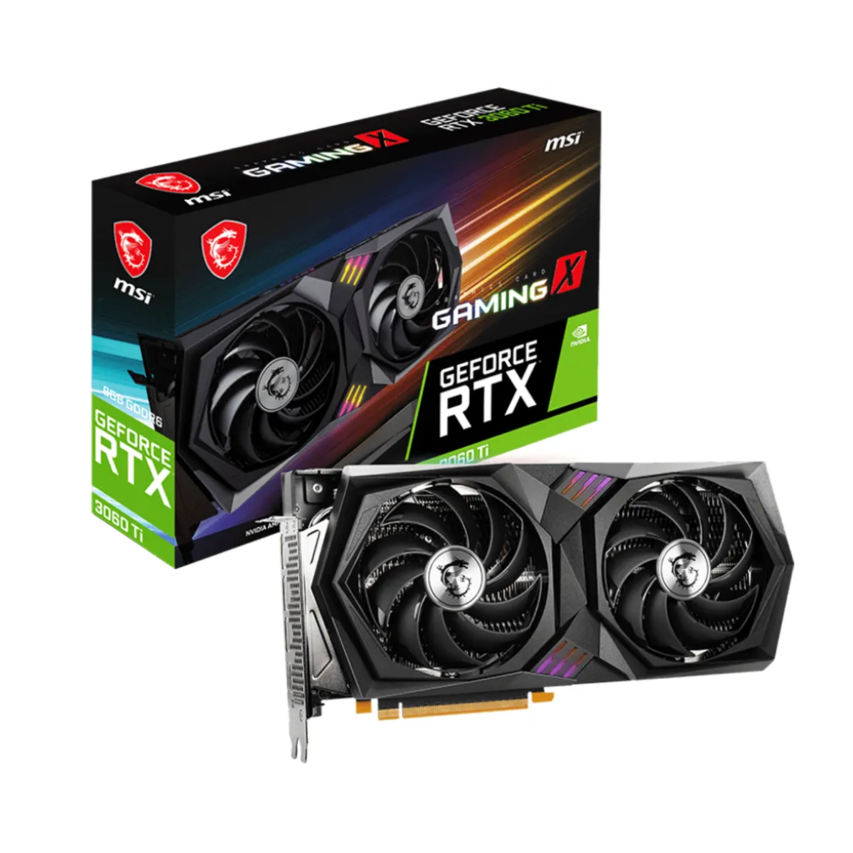 کارت گرافیک ام اس آی MSI GeForce RTX 3060 Ti GAMING X 8GB