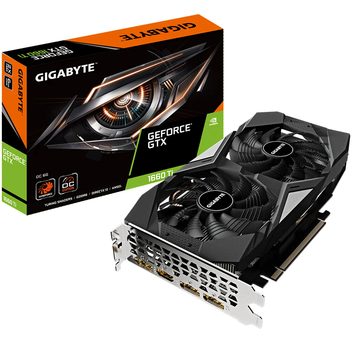 کارت گرافیک گیگابایت GIGABYTE GeForce GTX 1660 Ti OC 6G