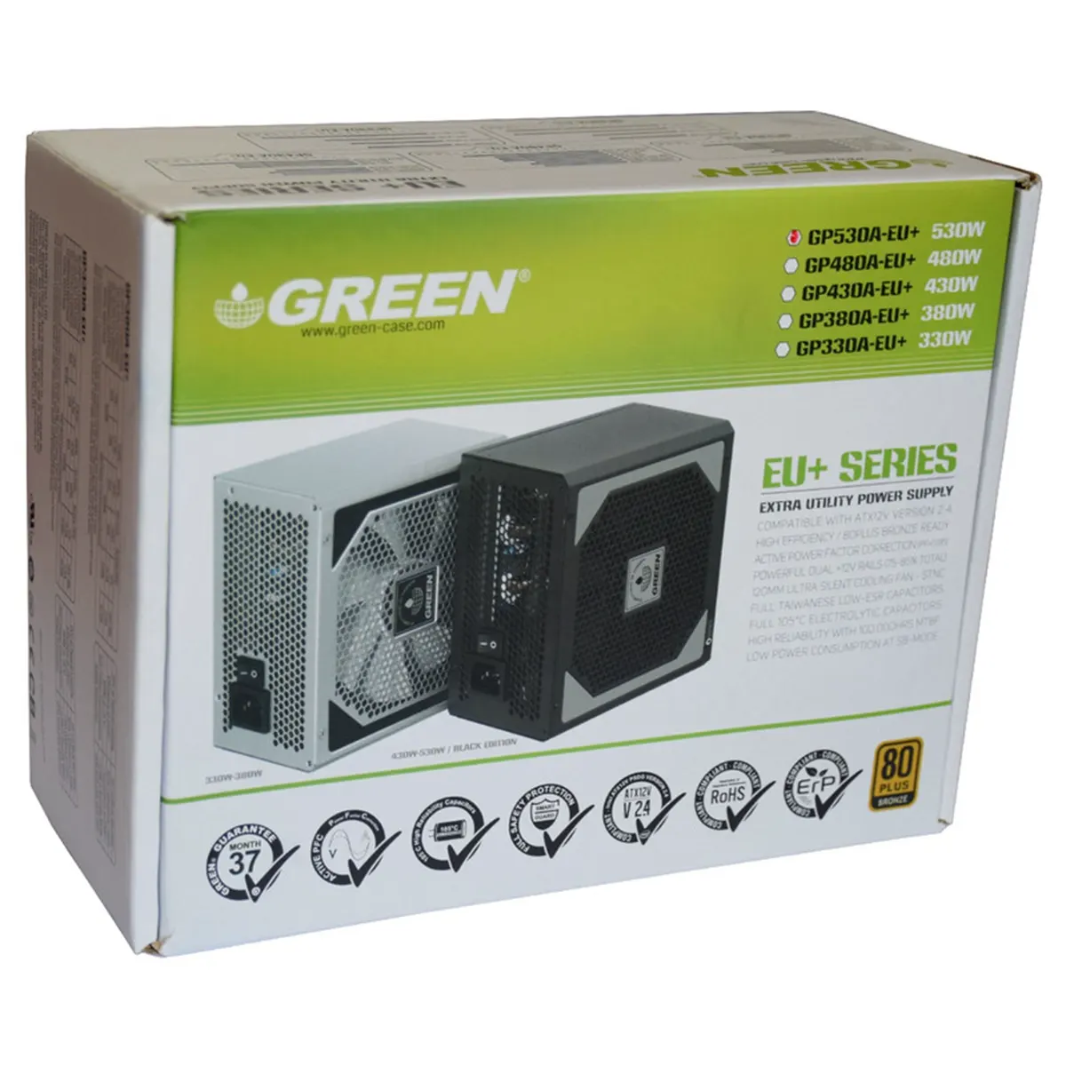 پاور کامپیوتر گرین GREEN GP530A-EU Plus Bronze