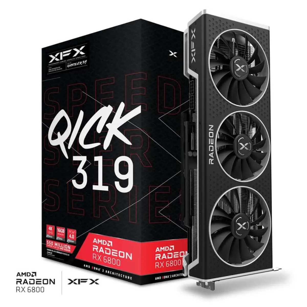 کارت گرافیک ایکس اف ایکس XFX Speedster QICK 319 AMD Radeon RX 6800 16GB GDDR6