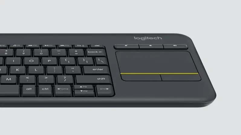 کیبورد و تاچ پد بی سیم تلویزیون و کامپیوتر لاجیتک مدل Logitech K400 Plus Wireless Touch Keyboard (10)