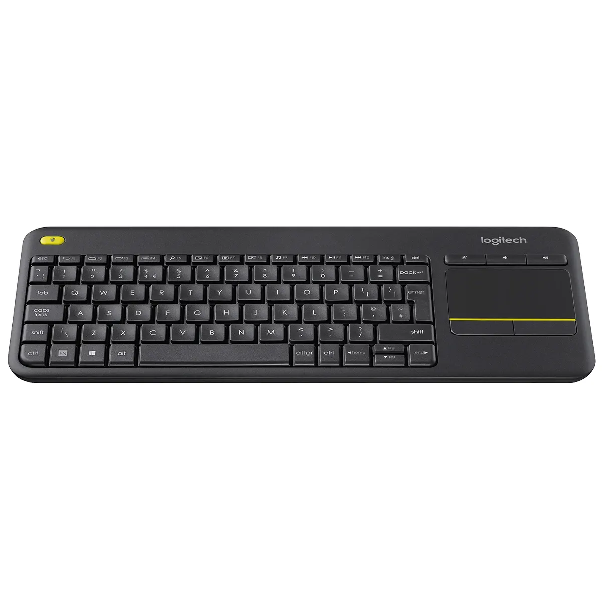 کیبورد و تاچ پد بی سیم تلویزیون و کامپیوتر لاجیتک مدل Logitech K400 Plus Wireless Touch Keyboard (2)